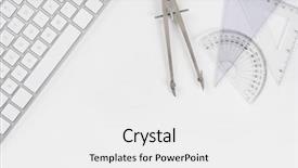 Presentation with drafting - Beautiful presentation design featuring protractors - overhead mock up backdrop and a white colored foreground