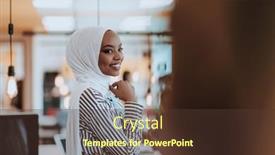  Presentation with hijab modern - Theme with protrait-of-a-black-african background and a tawny brown colored foreground