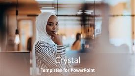  Presentation with hijab modern - PPT layouts with protrait-of-a-black-african background and a gray colored foreground
