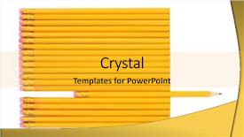  Presentation with lead - Theme having protruding over white background background and a  colored foreground