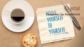  Presentation with self development - PPT theme consisting of prove-yourself-to-yourself-inspirational background and a lemonade colored foreground