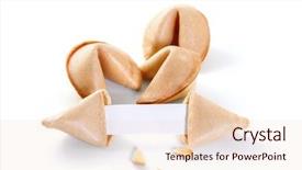  Presentation with proverb - Presentation consisting of proverb - chinese fortune cookie with blank background and a lemonade colored foreground