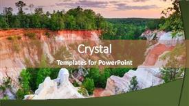  Presentation with southwest - Cool new PPT theme with providence canyon in southwest georgia backdrop and a coral colored foreground