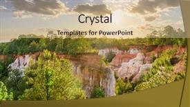  Presentation with southwest - Cool new PPT theme with providence canyon in southwest georgia backdrop and a lemonade colored foreground