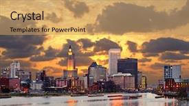  Presentation with oriental pudong skyline lujiazui - Cool new presentation with providence rhode island skyline backdrop and a yellow colored foreground