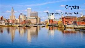 Presentation with orlando florida usa downtown city - Presentation theme featuring providence rhode island usa downtown background and a  colored foreground