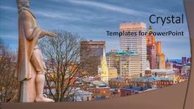  Presentation with orlando florida usa downtown city - Theme enhanced with providence rhode island usa downtown background and a teal colored foreground