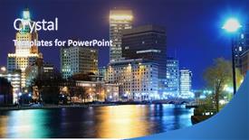  Presentation with cities - PPT theme having providence rhode island was one background and a  colored foreground