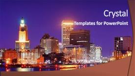  Presentation with united states - Cool new PPT theme with providence rhode island was one backdrop and a  colored foreground