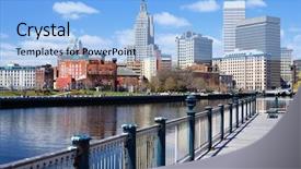  Presentation with united states - Presentation theme featuring secondhand smoke - stop smoking hand background and a sky blue colored foreground.