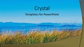  Presentation with tide - Slides with provincial park during low tide background and a  colored foreground