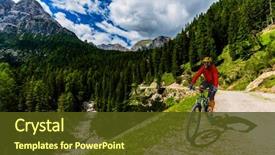  Presentation with flow cytometry - Cool new slide set with provnce - tourist cycling in cortina d'ampezzo backdrop and a tawny brown colored foreground