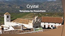  Presentation with spain - Beautiful slide deck featuring provnce - zahara de la sierra cadiz backdrop and a gray colored foreground