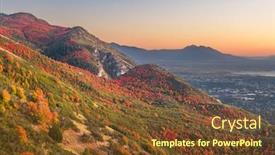  Presentation with provo utah - Amazing slide deck having provo-utah-usa-view backdrop and a tawny brown colored foreground