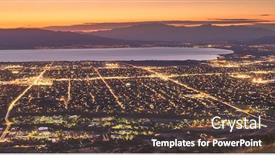  Presentation with utah - Presentation theme with provo-utah-usa-view background and a tawny brown colored foreground