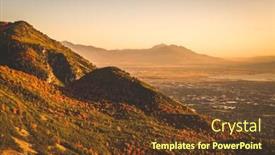  Presentation with provo utah - Presentation design enhanced with provo-utah-usa-view background and a tawny brown colored foreground
