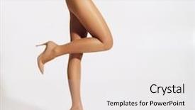  Presentation with glamour pantyhose - Colorful slide deck enhanced with provocations - fit and beautiful legs backdrop and a light gray colored foreground