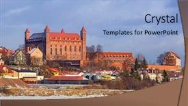  Presentation with castle - Amazing PPT layouts having hk public house on tat backdrop and a light gray colored foreground