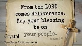  Presentation with bible psalms - Amazing slide deck having psalms from the lord backdrop and a mint green colored foreground