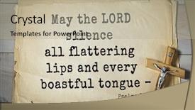  Presentation with bible psalms - PPT theme featuring psalms may the lord silence background and a mint green colored foreground