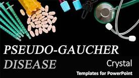  Presentation with disease - Presentation theme with pseudo-gaucher-disease-text background and a black colored foreground