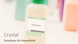  Presentation with soil bacteria - Theme with pseudomonas-bacteria-a-bacteria-commonly background and a cream colored foreground