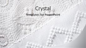  Presentation with cotton fabric - PPT layouts featuring psique - cotton tricot pique white fabric background and a white colored foreground