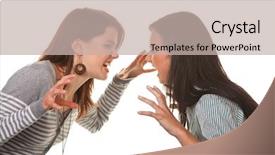  Presentation with dispute - Theme having psique - dispute background and a soft green colored foreground