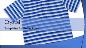  Presentation with polo - Theme featuring psique - polo shirt isolated background and a teal colored foreground