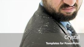  Presentation with psoriasis - Presentation design with psoriasis - business man having man dandruff background and a dark gray colored foreground