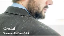  Presentation with psoriasis - Cool new slide set with psoriasis - business man having man dandruff backdrop and a dark gray colored foreground