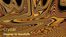  Presentation with psychedelic - Audience pleasing presentation design consisting of psychedelic-landscape backdrop and a tawny brown colored foreground