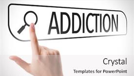  Presentation with psychiatric - Cool new PPT theme with psychiatric drugs - addiction written in search bar backdrop and a white colored foreground