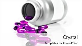  Presentation with psychiatric - Audience pleasing slide set consisting of psychiatric drugs - pills spilled from a pill backdrop and a white colored foreground