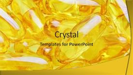  Presentation with pills - Presentation design enhanced with psychiatric drugs - yellow pills close up background and a yellow colored foreground