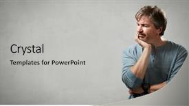  Presentation with ancient egyptian man - PPT layouts having psychic mind - displeased man portrait background and a  colored foreground