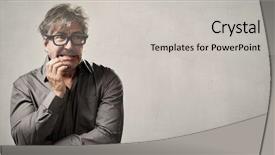  Presentation with psychic - PPT layouts featuring psychic mind - scared afraid man portrait background and a  colored foreground