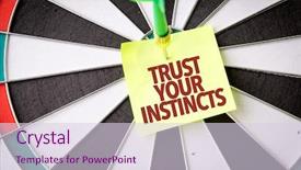  Presentation with trust - PPT layouts consisting of psychic mind - trust your instincts background and a lemonade colored foreground