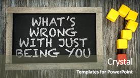  Presentation with chalkboard - Slide deck having psychic mind - whats wrong with just being background and a gray colored foreground