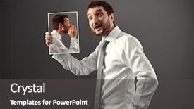  Presentation with voice - Slide set featuring young happy boy with brown hair enjoys swimming and jumping in the beautiful sea background and a teal colored foreground