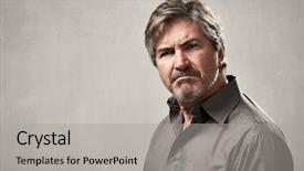  Presentation with angry people - Slides enhanced with wrath - angry fury man portrait people background and a  colored foreground