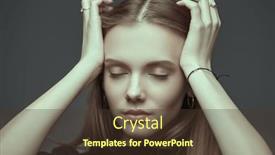  Presentation with art - Slide set with psychological-art-portrait-a-tender background and a  colored foreground