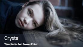  Presentation with alone - Slide deck with psychological-portrait-of-an-anxious background and a tawny brown colored foreground