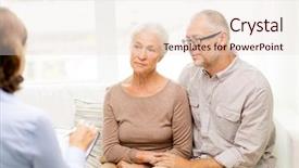  Presentation with social worker - PPT theme enhanced with psychologist or social worker background and a lemonade colored foreground