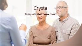  Presentation with social worker - Amazing presentation theme having psychologist or social worker backdrop and a sky blue colored foreground