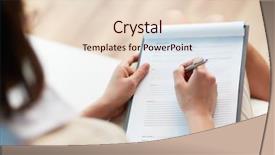  Presentation with information - Colorful presentation design enhanced with psychology - female counselor writing down some backdrop and a lemonade colored foreground