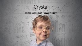  Presentation with statistics - Audience pleasing slide set consisting of psychology - little boy in front backdrop and a light gray colored foreground