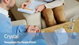  Presentation with psychology - Theme enhanced with psychology - psychological consultation background and a teal colored foreground