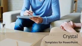  Presentation with psychology - PPT layouts enhanced with psychology - psychological notes background and a coral colored foreground