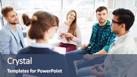  Presentation with psychology - Amazing presentation design having psychology - talking in group backdrop and a ocean colored foreground